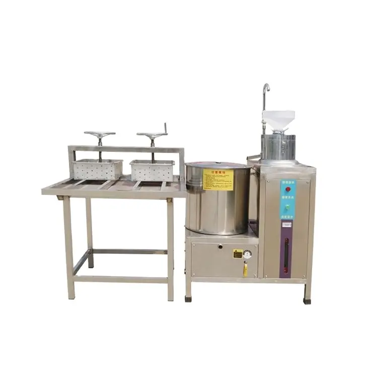 Otomatik paslanmaz çelik Tofu makinesi üreticisi Soya süt Paneer yapma makinesi Soya sütü Tofu üretim hattı fasulye Curd makinesi