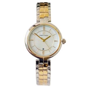 Reloj de pulsera impermeable para mujer, de acero inoxidable, con cierre de mariposa plateado, para estudiantes. - Product Image 2