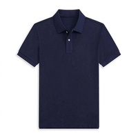 Polo d'été décontracté pour homme, col à revers, grande taille, coupe ample, couleur unie, en pur coton brodé, à manches courtes