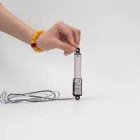 Mini-actuateur linéaire DC 12V 24V 180N, course réglable de 10 à 150 mm, étanche, pour la domotique, le contrôle des ventilateurs