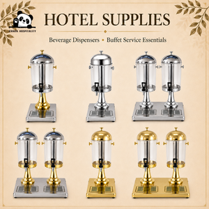 Distributeur de boissons en acier inoxydable de luxe commercial avec tube à glace, finition or/argent pour hôtel, buffet et restaurant - Product Image 3