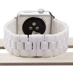 Bracelet de remplacement en céramique lisse pour <span class=keywords><strong>Apple</strong></span> <span class=keywords><strong>Watch</strong></span> Band Series 9 8 7 6 SE <span class=keywords><strong>5</strong></span> 4 3 Dragonne pour iWatch49mm38mm45mm - Product Image 3