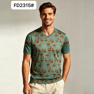 Nouveau T-shirt de sport respirant à manches courtes imprimé et à séchage rapide pour homme 2026, idéal pour les activités de plein air et la salle de sport - Product Image 5