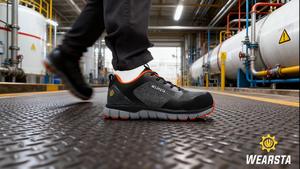 جلد مقاوم للماء مزدوج الكثافة بو وحيد أحذية صناعية تنفس أسود للرجال سعر اصبع القدم الصلب أزياء أحذية السلامة سافتي - Product Image 3