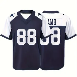 Custom Mannen American Football Jersey Atleet Football Game Training Rugby Jersey