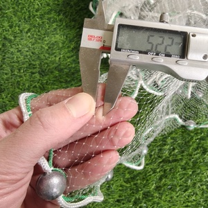 Cast <span class=keywords><strong>Net</strong></span> Radio de 3 a 12 pies, malla de 3/8 o 1/<span class=keywords><strong>4</strong></span> pulgadas para peces de cebo de agua dulce y salada Grado profesional y Material mejorado - Product Image 6