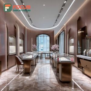Fabricante de Muebles Modernos para Joyerías, Mostrador de Exhibición para Centro Comercial con Panel de Vidrio Templado - Product Image 1