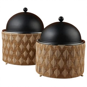 Luxury Set of Two Food Warmer Excellent Quality handmade Casserole Top Selling Classic Stylish fancy Metal Hotpot - Product Image 1