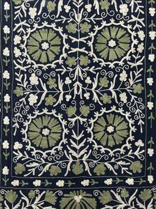 Hermosa Manta Bordada a Mano con Diseño Floral de Bukhara, Sábana, Cubrecama, Tapiz Decorativo para Colgar en la Pared, Venta al Por Mayor B2B - Product Image 4