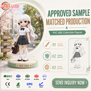 Figurine de personnage d'<span class=keywords><strong>anime</strong></span> uniformée HLL de qualité supérieure pour fille, modèle en ABS/PVC, décoration de maison, présentoir de bureau, cadeau, certifiée CE EN71 ISO, OEM ODM - Product Image 1