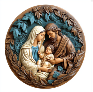 2025 Navidad Natividad de Jesús tridimensional oración Visual disco de resina arte artesanía placas adornos para el hogar - Product Image 3