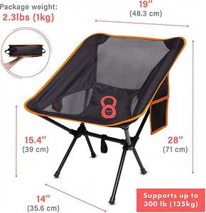 Chaise de camping pliable promotionnelle en nylon durable de haute qualité, logo personnalisé, design léger et portable, style simple - Product Image 5