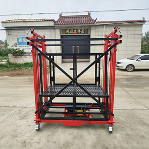 Échafaudage électrique portable, treuil de construction en acier avec câble métallique de 500 kg, levage de 2 m à 10 m - Product Image 1