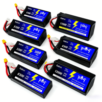 Paket Baterai Lithium Polymer Battivus Custom Long Range 4 1S 7S 8S High C Rate 15C 25C 3.7V 2S 3S 6S 4S 8000Mah 14.8V Lipo