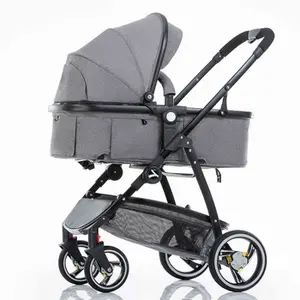 定制服务易折叠婴儿推车中国批发婴儿用品3合1儿童助行器婴儿车带汽车座椅