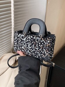 Bolso Mini de Lentejuelas Brillantes para Mujer, Estilo Vintage, Impermeable, de Lujo Ligero, Exclusivo, para Fiestas Nocturnas, de Mano y Hombro - Product Image 6