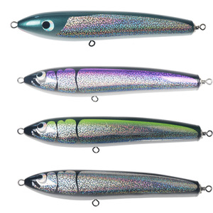 Señuelo de madera de 120g y 22cm para pesca de atún en barco en el océano. - Product Image 1