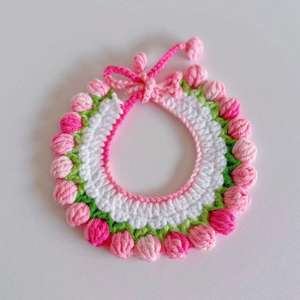 Collar de gato de lana tejido a mano y adorable bufanda para mascotas Ropa Linda para mascotas - Product Image 6