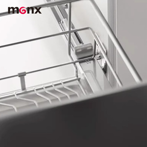 <span class=keywords><strong>En</strong></span> <span class=keywords><strong>Oferta</strong></span>: Organizador de Platos Extraíble Tipo Cajón, de Doble Capa, con Cierre Suave, Cesta de Almacenamiento de Cubiertos para Gabinete de Cocina con Bandeja de Agua - Product Image 5