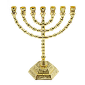 3 boyut altın Menorah 7 şube - Product Image 3