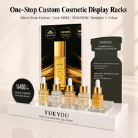 Présentoir de luxe en acrylique transparent multi-grilles pour sérum au collagène, écologique, avec découpe personnalisée, support pour produits de soin de la peau