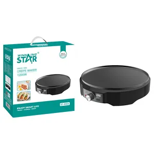 WINNING STAR 1200W Adjustable Aluminum Hot Plate ST-9324 Temperature Control Electric Nonstick Griddle Crepe Pancake Maker
