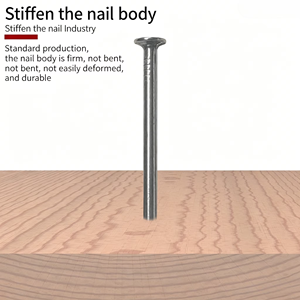 Small Thin Iron Round Common Nails Hand DIY Wood Wall Nails Solid Wood Board Construction Hardware <b>Fasteners</b> - Product Image 5