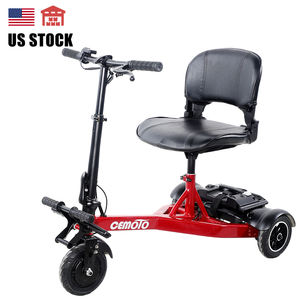 EE. UU. Almacén 36V 200W <span class=keywords><strong>3</strong></span> ruedas de largo alcance Adultos Powered Discapacitados Scooter de movilidad de viaje para discapacitados - Product Image 1