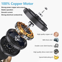 Meilleure vente moteur en cuivre 3 pales ABS intérieur 52 pouces télécommande Led plafond lustre ventilateur lumière