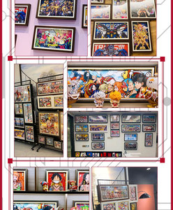 ภาพวาดกระดาษแกะสลักลายการ์ตูนลูฟี่และมังกร สินค้าขายดีบน Shopify ปี 2026 ขนาด 13 นิ้ว สำหรับตกแต่งผนังห้องนอน - Product Image 3