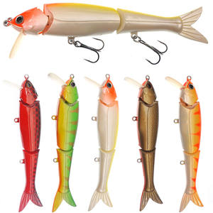 3 Play <span class=keywords><strong>Hunter</strong></span> 150mm Leurre de pêche rigide avec queue souple-Jerkbait multi-articulé pour bar brochet maskinongé - Product Image 1