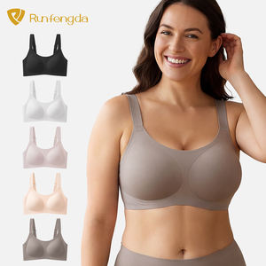 Großhandel Weicher Komfortabler Atmungsaktiver Nahtloser Übergrößen-BH Damen Minimizer Bügelloser Jelly-BH für Große Brüste - Product Image 1