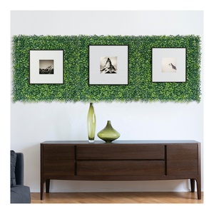 JS 4 Capas Buen Precio Césped Artificial Colgante Flor Pared Hierba Falsa Decoración de Pared para <span class=keywords><strong>Restaurante</strong></span> Interior - Product Image 4