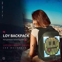Mochila LED dinámica con pantalla 3D, colorida, promoción