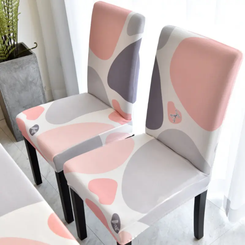 2023 עיצוב חדש בסגנון שולחן אוכל כיסא מכסה לסלון סלון בית מלון פוליאסטר מכסה מכסה מכסה מתיחה