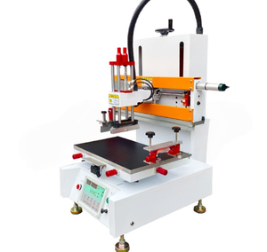 Máquina de serigrafía plana semiautomática de un solo color para impresión de logotipo de bolsa de papel de vaso de plástico para uso industrial - Product Image 1