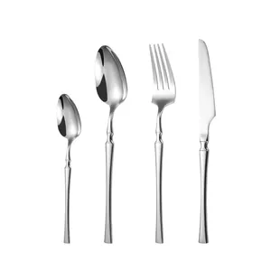 Petite eo Flatware thiết lập dao kéo cho khách sạn tối giản thép không gỉ đồ dùng Slim hồ sơ thiết lập dao kéo