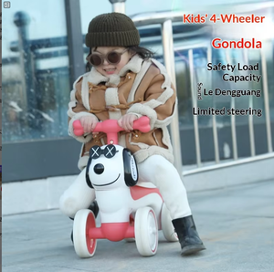 Patinete de Equilibrio de Cuatro Ruedas sin Pedales para Bebés y Niños, Estilo Cachorro, con Música y Luces, Juguete Deslizante de Plástico, Hebei - Product Image 4