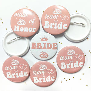 Badge en plastique 58 mm pour <span class=keywords><strong>demoiselle</strong></span> <span class=keywords><strong>d</strong></span>'<span class=keywords><strong>honneur</strong></span>, motif cœur rose et bague de diamant, <span class=keywords><strong>d</strong></span>écorations de fête de <span class=keywords><strong>mariage</strong></span> - Product Image 3
