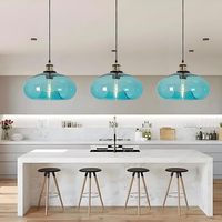 Lustre vintage en forme d'oignon, style industriel, luminaire suspendu E27, lampe de plafond, cage en verre coloré