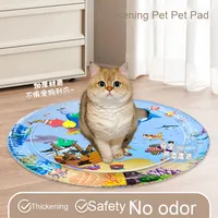 Peluche en PVC de dessin animé de vente chaude épaissie tapis de glace gonflable rempli d'eau résistant aux rayures pour chat chien en plastique