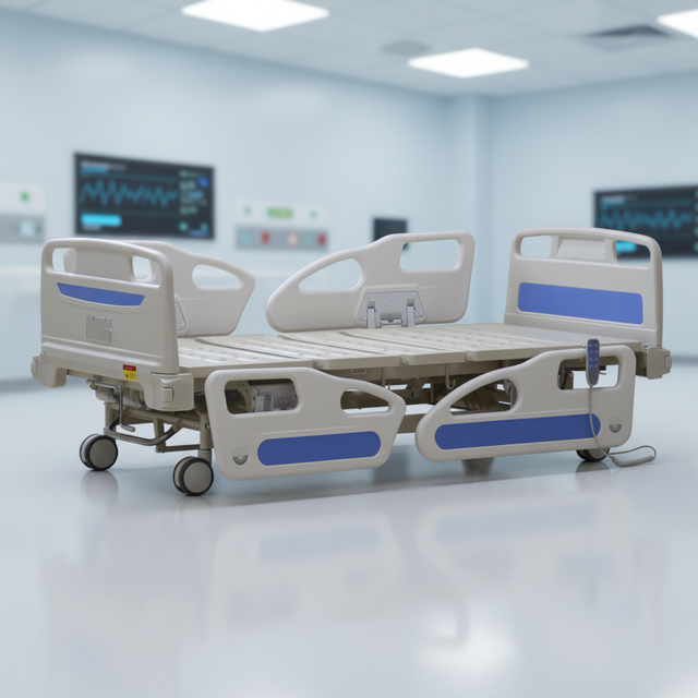 Adjustable Manual and Electric 3 Functions Medical Bed Electric Nursing Patient Bed Hospital Bed Price