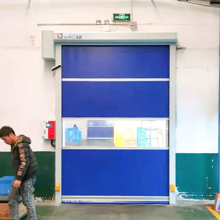 SEPPES PVC Fast Rolling Prices Rapid Roll Up High Speed Roller Shutter Doors