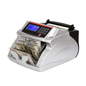 Contador de Billetes UV MG de Alta Precisión 2818, Multimoneda, Detección de <span class=keywords><strong>USD</strong></span>, <span class=keywords><strong>EUR</strong></span>, IQD, TRY, Máquina Contadora de Dinero para <span class=keywords><strong>Cambio</strong></span> Bancario - Product Image 1