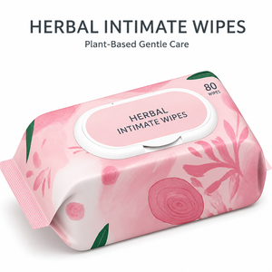 Lingettes intimes féminines, lingettes nettoyantes humides pour l'hygiène menstruelle des femmes, vente en gros, soins pour adultes - Product Image 1