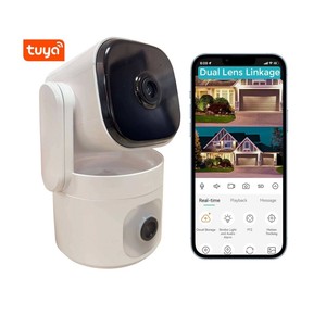 Caméra de sécurité PTZ Tuya 4MP à double objectif, moniteur bébé WiFi IP, <span class=keywords><strong>surveillance</strong></span> domestique sans fil intérieure, détection humaine IA, suivi automatique - Product Image 1