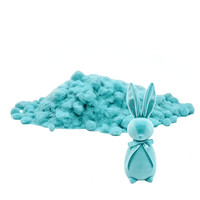 Fibre de flocage électrostatique Nylon 6 écologique à lustre mat 25D x 3mm, teinte à dispersion uniforme, anti-agglomération, pour figurine de lapin de Pâques