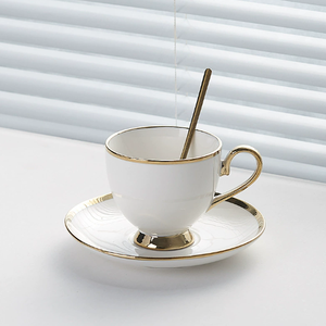 Custom-Made Modern Latest Ceramic Coffee Cup and Saucer <b>Set</b> Office Combination Business <b>Tea</b> Cups & Saucers for <b>Gifts</b> - Product Image 6