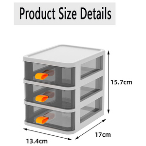 Organizador de escritorio multifunción de PP, caja de almacenamiento giratoria con capacidad, gabinete acrílico plegable para maquillaje, oficina, uso doméstico - Product Image 2
