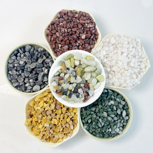 Đá cuội tự nhiên nhiều màu sắc, đã được giặt sạch, nghiền nhỏ, bán buôn từ nhà máy, dùng cho lát sàn công viên ngoài trời - Product Image 2